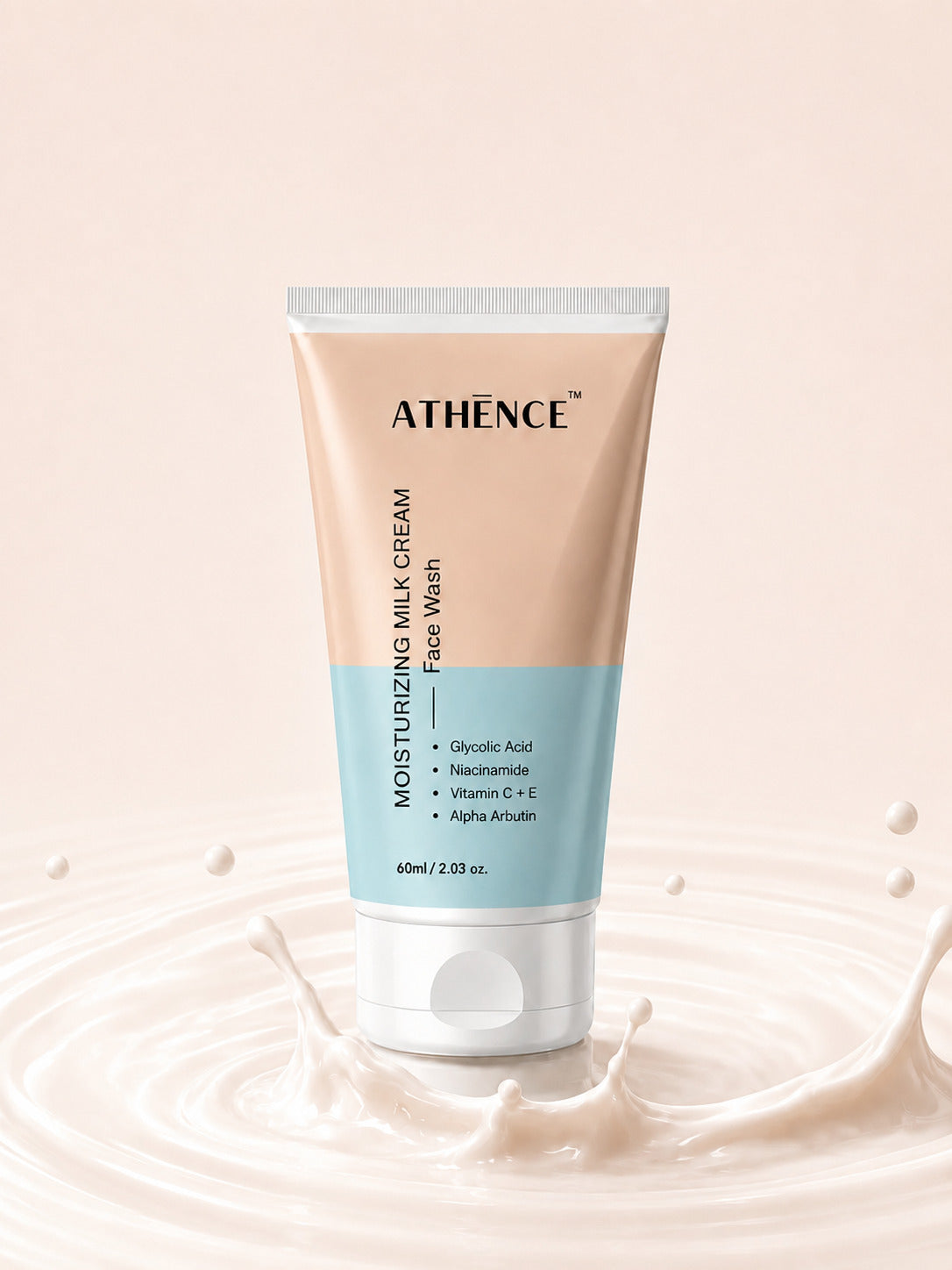 Barrier Repair + Hydration : Athence Moisturizing milk cream face wash