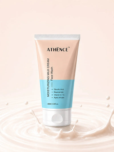 Moisturizing milk cream face wash